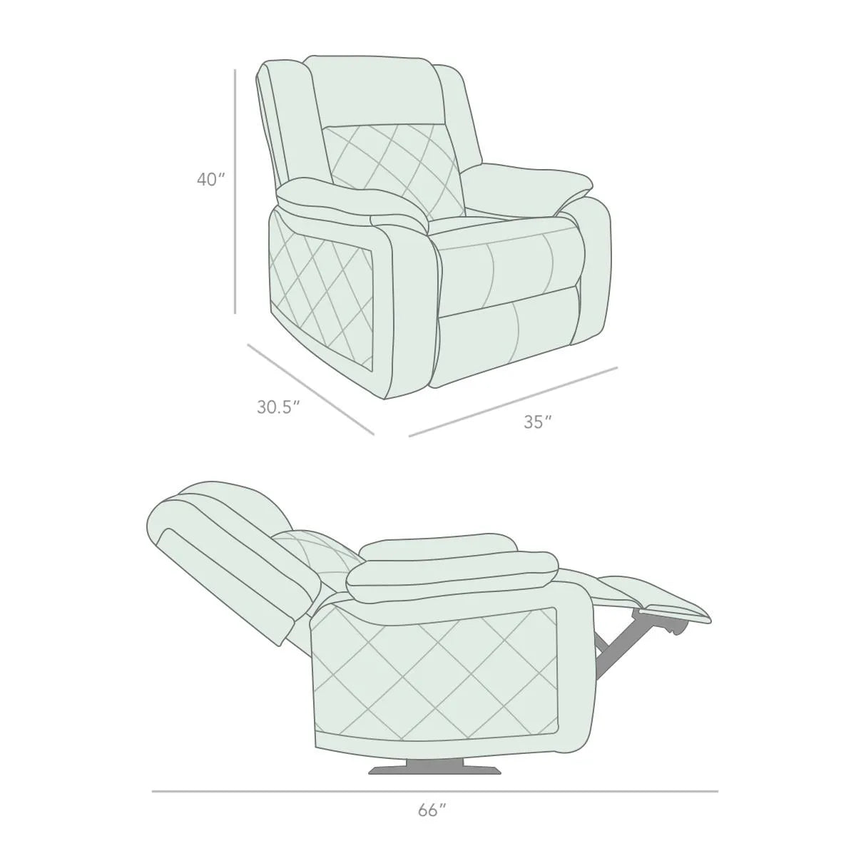 Alonso Recliner – Single, Two & Three Seater Options